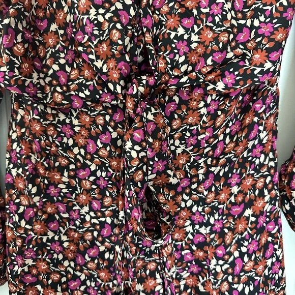 Floral Long-Sleeve Dress - Picture 2 of 6